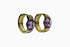 Divya दिव्या | Amethyst | Hoop | 18K Vermeil Vergoldung